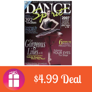 Deal $4.99 for Dance Spirit Magazine