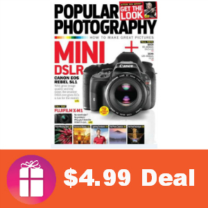 Deal $4.99 for Popular Photography Magazine