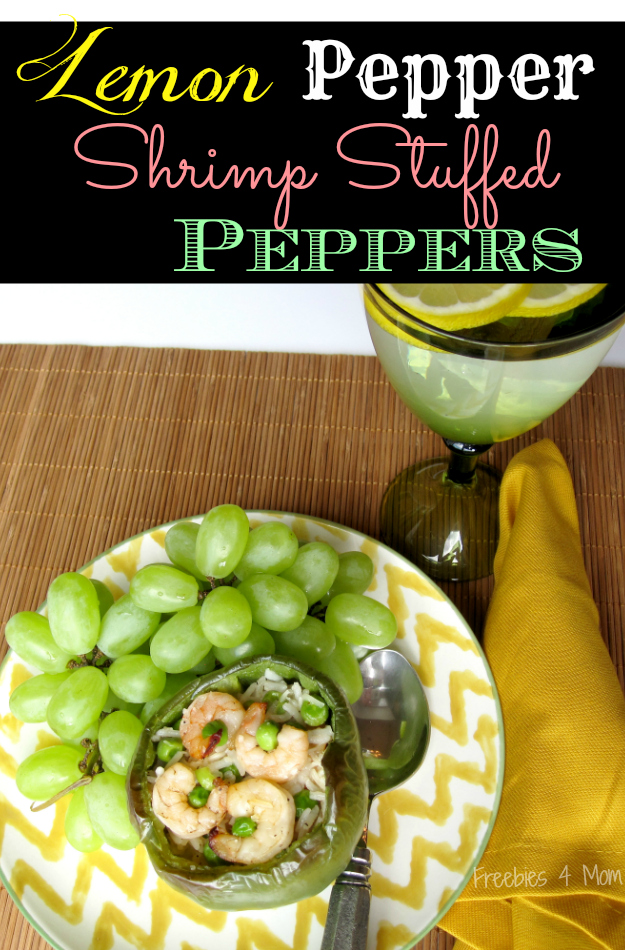 Lemon Pepper Shrimp Stuffed Peppers #SauteExpress #cbias #shop
