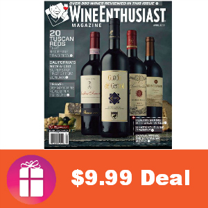 Deal $9.99 for Wine Enthusiast Magazine
