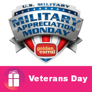 Free Meal for Military at Golden Corral Nov. 11