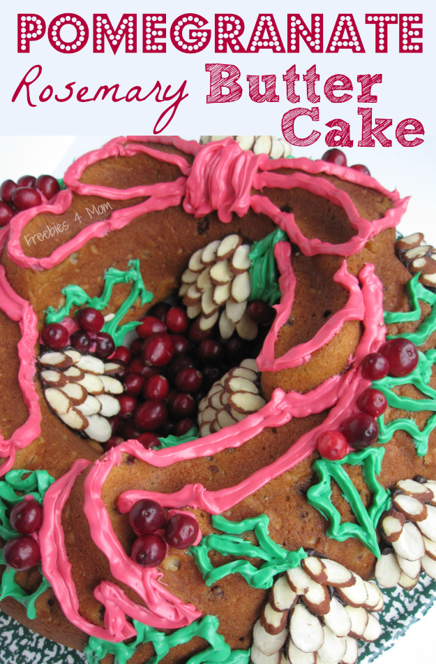 Pomegranate Rosemary Butter Cake #HolidayButter #shop