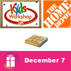 Free Kids Workshop at Home Depot Dec. 7