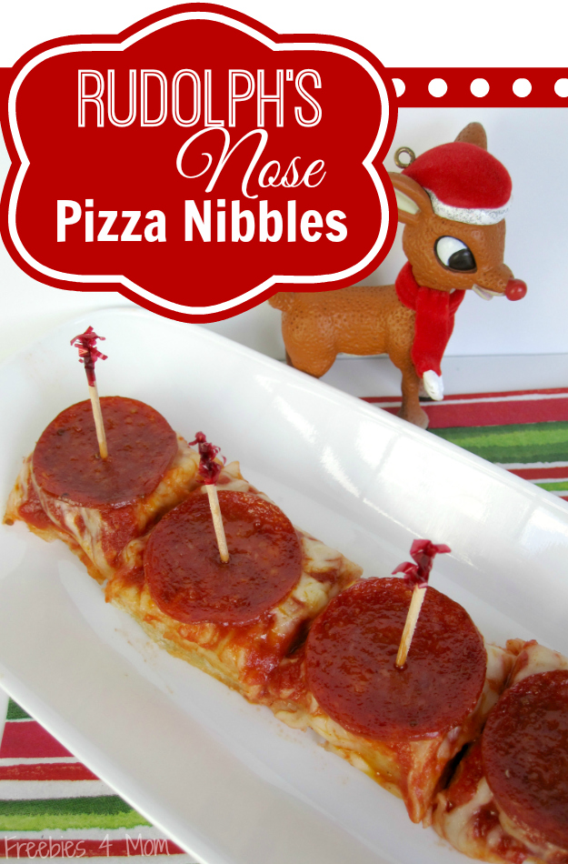 Rudolph's Nose Pizza Nibblers #PlanAhead #shop