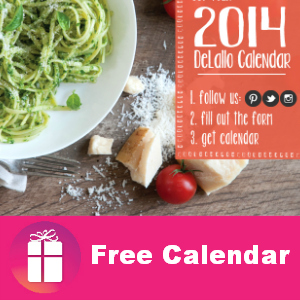 Free 2014 Calendar from DeLallo