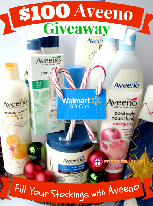 $100 Fill Your Stockings with Aveeno Giveaway