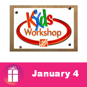 Free Kids Workshop at The Home Depot Jan. 4