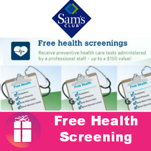 Free Health Screening at Sam's Club Jan. 11