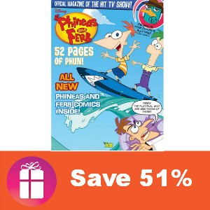 Deal $13.99 for Phineas & Ferb Magazine