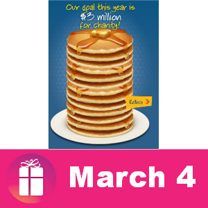 Free Pancakes at IHOP March 4