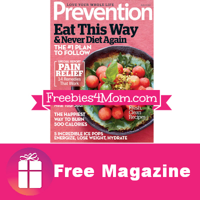 2 Free Issues of Prevention Magazine