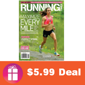 Deal $5.99 Running Times Magazine