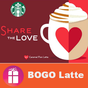 Starbucks BOGO Free Valentine's Day 2-5 pm