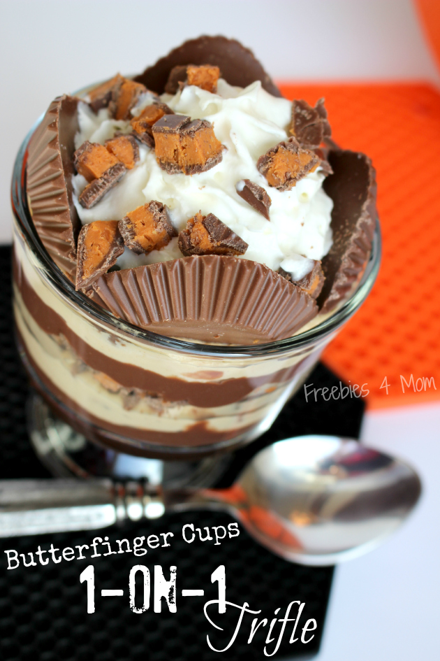 Butterfinger Cups 1-on-1 Trifle Dessert Recipe #NewFavorites #shop
