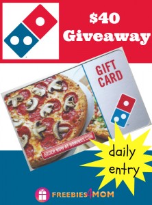 *Closed* $40 Domino's Pizza Gift Card Giveaway - Freebies 4 Mom