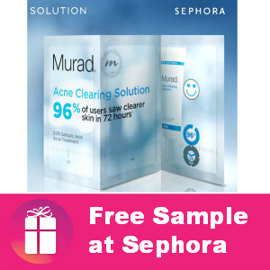 Free Sample Murad Acne Clearing Solution
