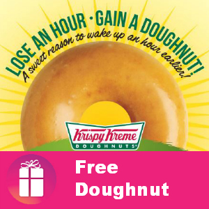 Free Doughnut at Krispy Kreme March 9