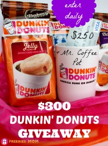 *Closed* $300 Dunkin' Donuts Bakery Series Coffee Giveaway - Freebies 4 Mom