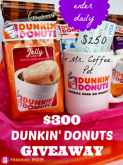 $300 Dunkin' Donuts Bakery Series Coffee Giveaway