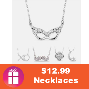 $12.99 Simulated Diamond Necklaces