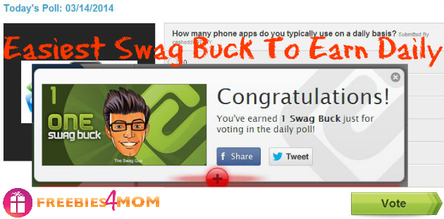 Swagbucks Daily Poll: Easiest Swag Buck to Earn Daily