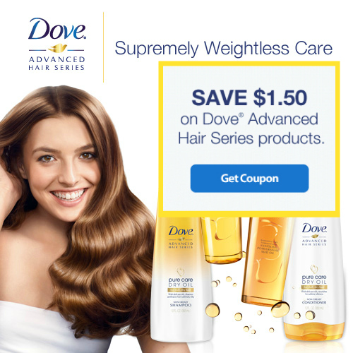 $1.50 Dove Advanced Hair Series Coupon
