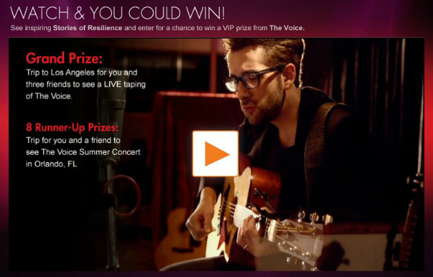 The Voice Resilient Stories Sweepstakes