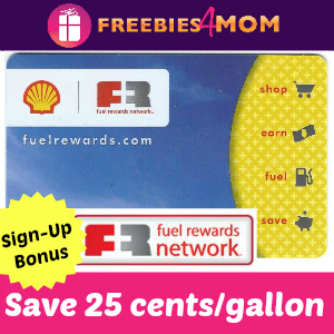 Save 25 cents per gallon on Gas at Shell