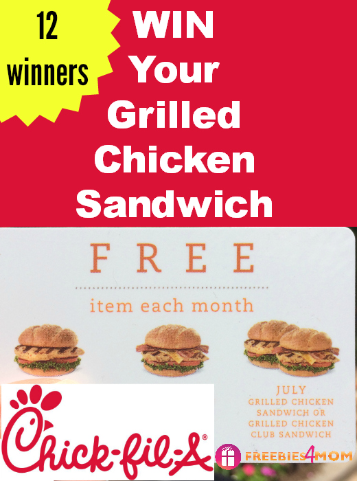 Chick-Fil-A Grilled Chicken Sandwich *FLASH* Giveaway (ends 2pm CT)