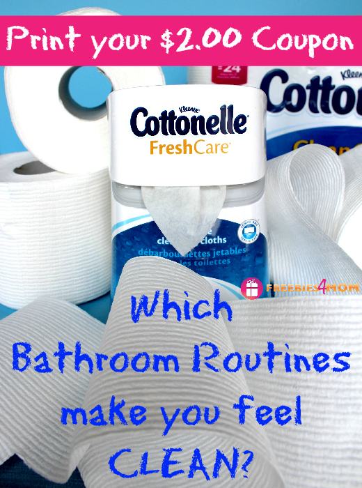 Clean Bathroom Routines with $2.00 Cottonelle® Coupon