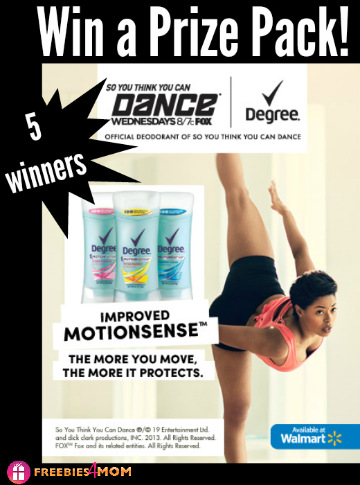 Degree® Women with MOTIONSENSE™ Giveaway