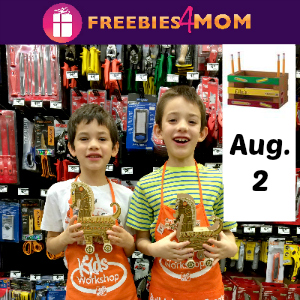 Free Kids Workshop August 2 at Home Depot