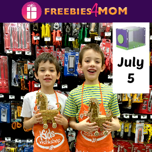 Free Kids Workshop Saturday at Home Depot