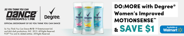  Save $1.00 on Degree® Women with MOTIONSENSE™ at Walmart