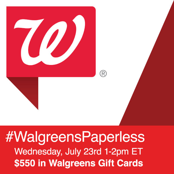 #WalgreensPaperless-Twitter-Party-7-23, #TwitterParty, #shop, sweepstakes on Twitter