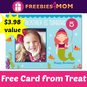TOTALLY FREE Personalized Card from Treat