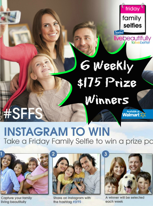 Take a Family Selfie, Win a $175 Prize from Suave®
