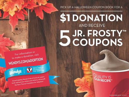 Wendy's Gives Back with Frosty Coupon Book
