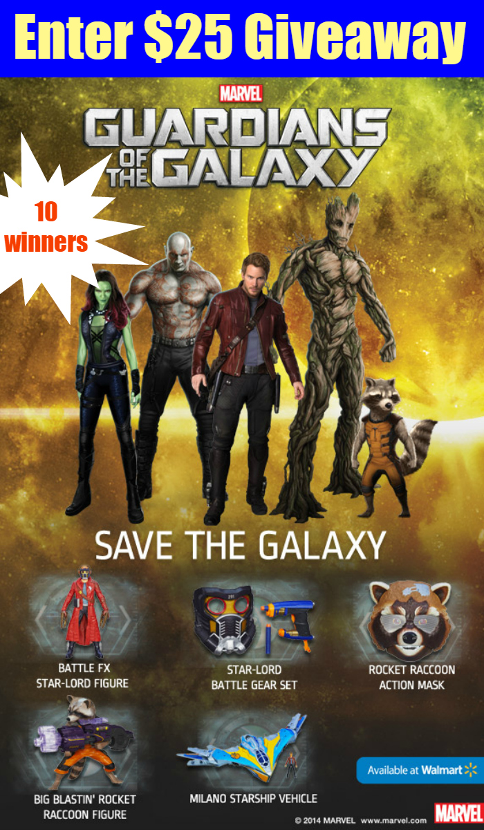 $25 Walmart Gift Card Giveaway ~ Guardians of the Galaxy