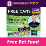 *Expired* Free Halo Dog or Cat Natural Pet Food - Freebies 4 Mom