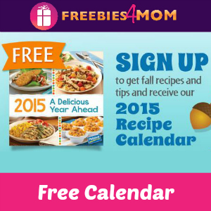 Free 2015 Recipe Calendar