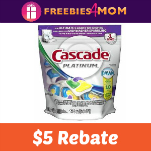 Rebate: $5 on Cascade Platinum
