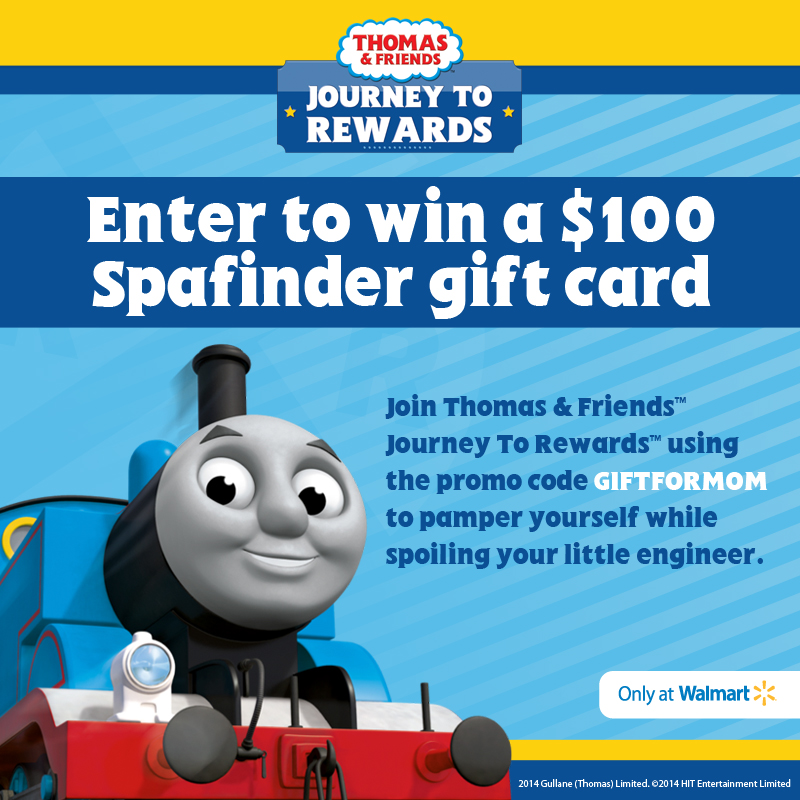 Thomas & Friends Journey To Rewards $100 Spa Finder Gift Card Giveaway