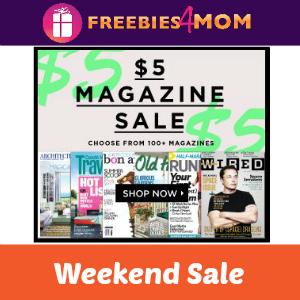 $5 Magazine Sale