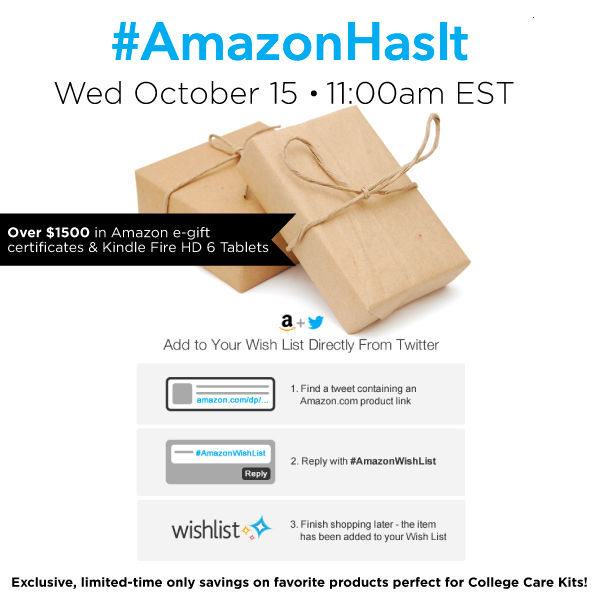 #AmazonHasIt-Twitter-Party-10-15,#TwitterParty,#shop,sweepstakes on Twitter