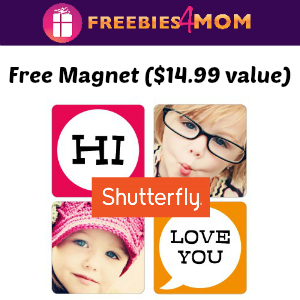 Free Shutterfly Photo Magnet ($14.99 value)