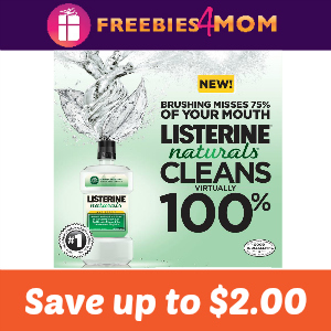 Coupons Save up to $2.00 on Listerine Naturals