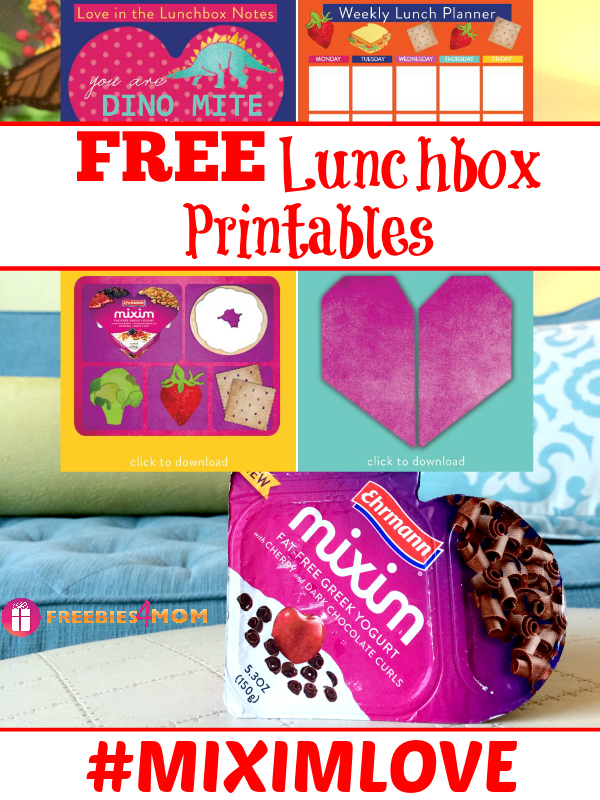 Free Lunchbox Printables from MIXIM