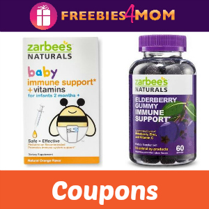 Coupons Zarbee's Naturals Immune Support