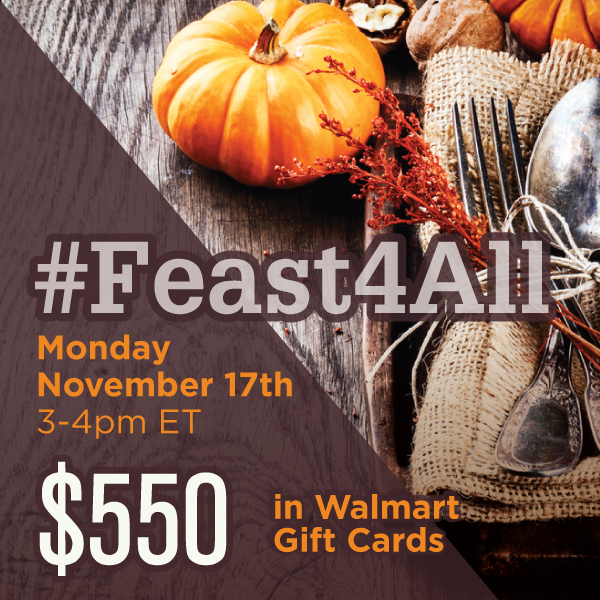 #Feast4All-Twitter-Party-Nov17-3pmET,#TwitterParty,#shop, sweepstakes on Twitter